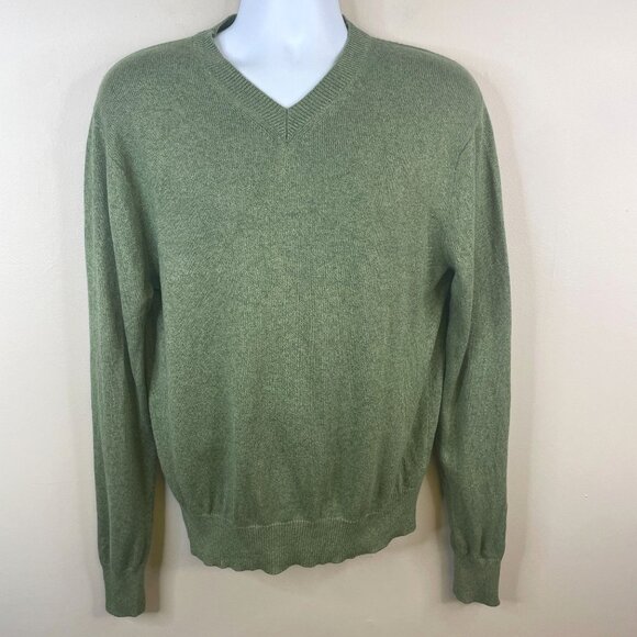 Banana Republic Other - Banana Republic Mens Silk Cashmere Pullover Sweater Sz M Earthy Green Soft Cozy
